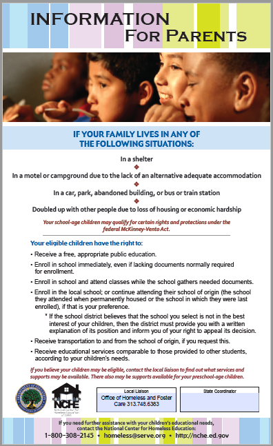 Information about the Office of Homeless and Foster Care Information about the Office of Homeless and Foster Care